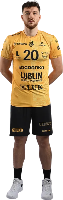 Maciej Zając, numer 20 — strój na mecz u siebie